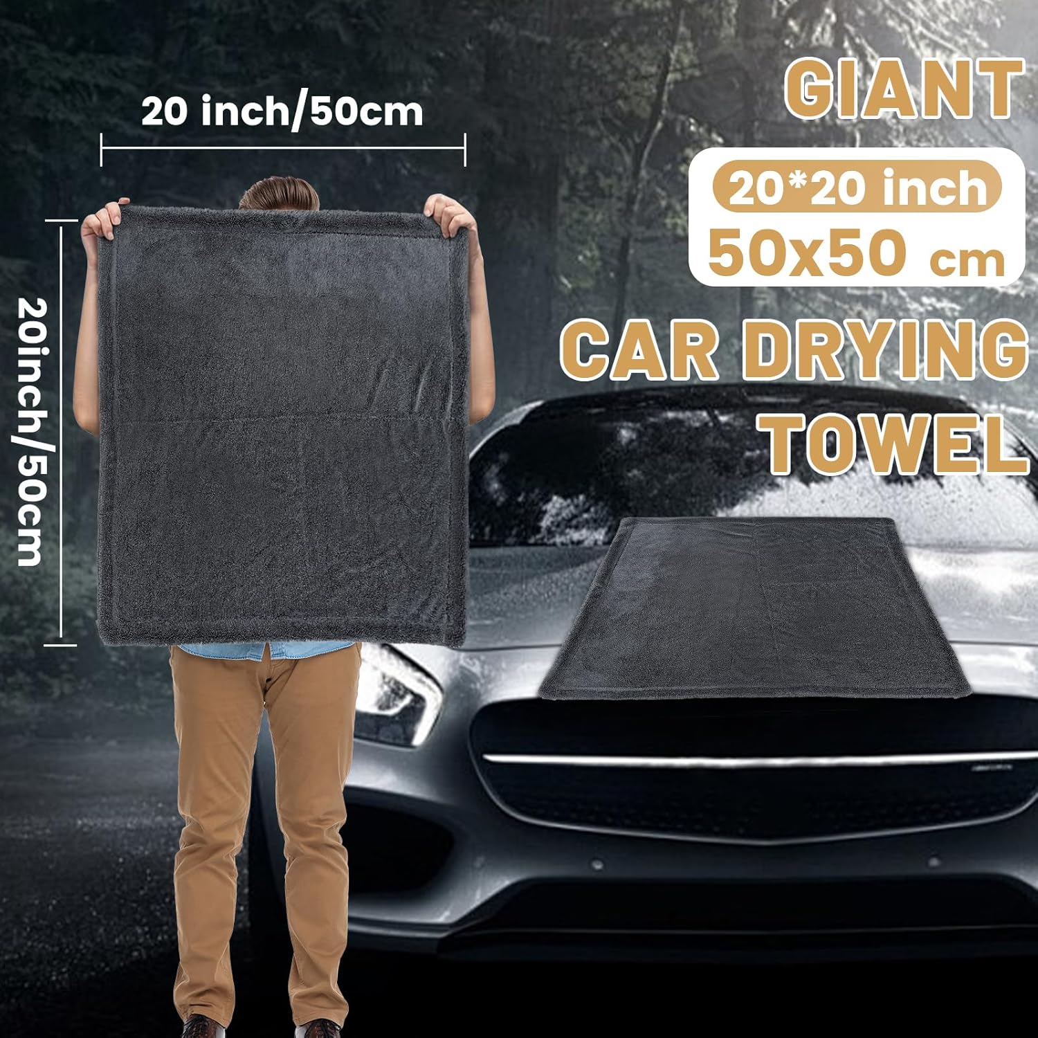 Thumbnail 1 de Ghguole Auto Trockentuch 50x50cm 1800GSM