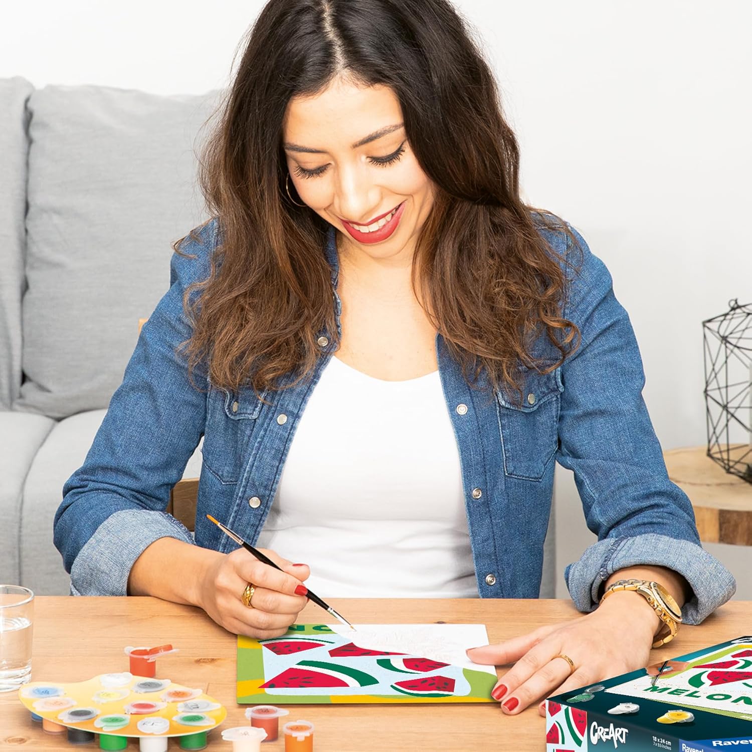 Thumbnail 2 de Ravensburger CreArt 25516 Melonen – Malen nach Zahlen für Erwachsene