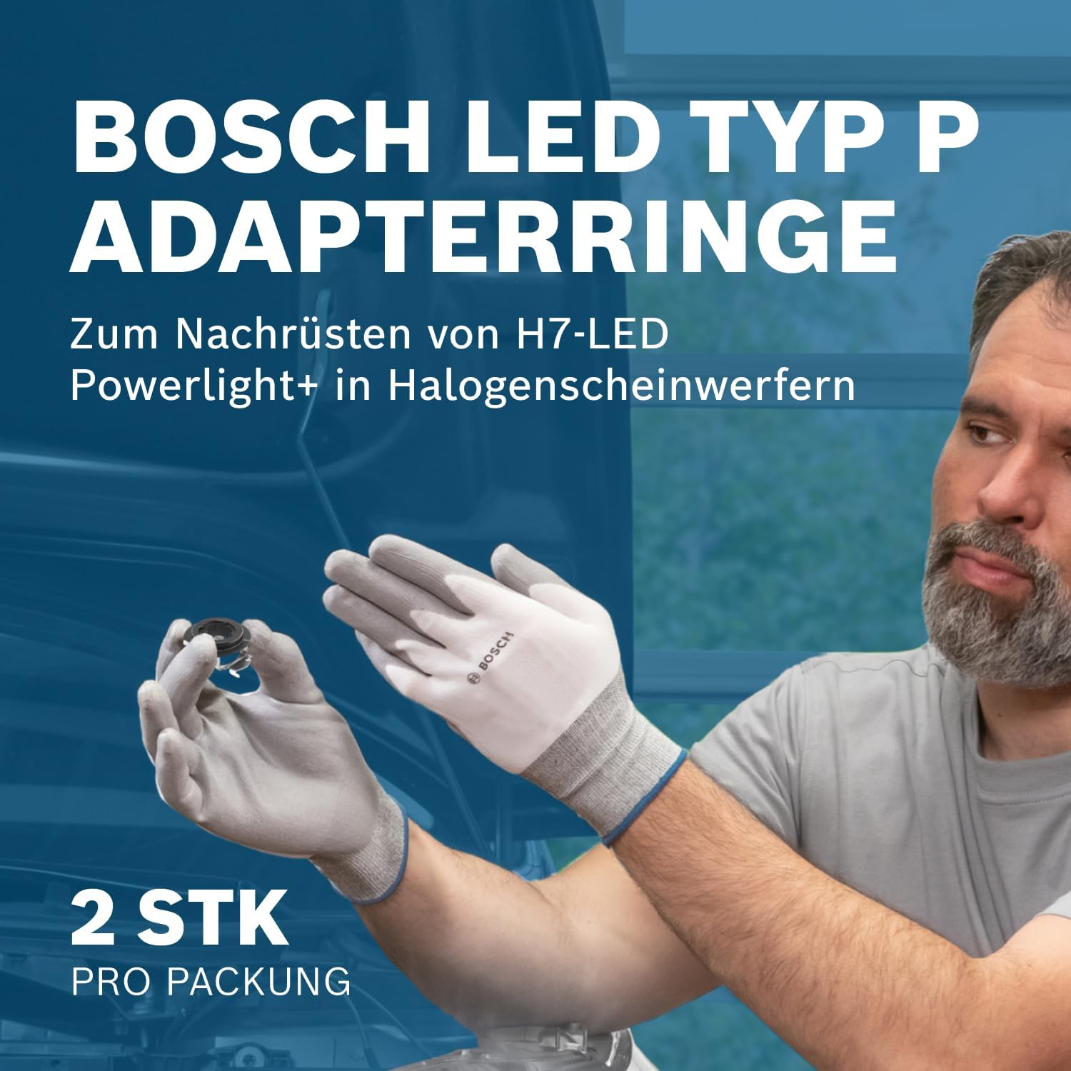 Thumbnail 2 de Bosch LED-Adapterringe Typ P (für H7-Nachrüstung), 2 Stück