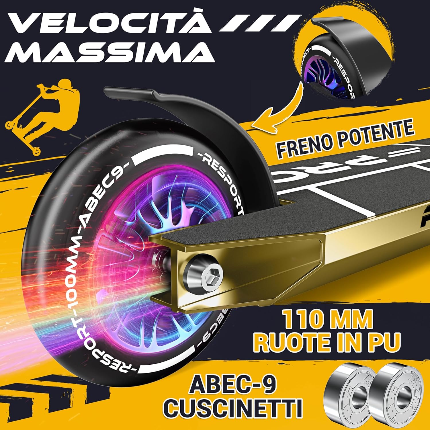 Thumbnail 4 de RE:SPORT Stunt Scooter Revo Pro: stabilità, controllo e performance per bambini e adulti