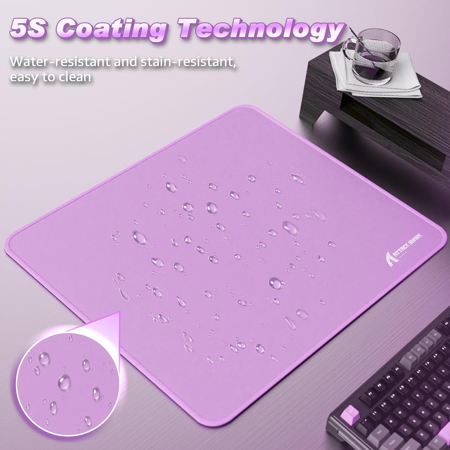Detalle 2 de Attack Shark CM02 gaming mouse pad 450x400