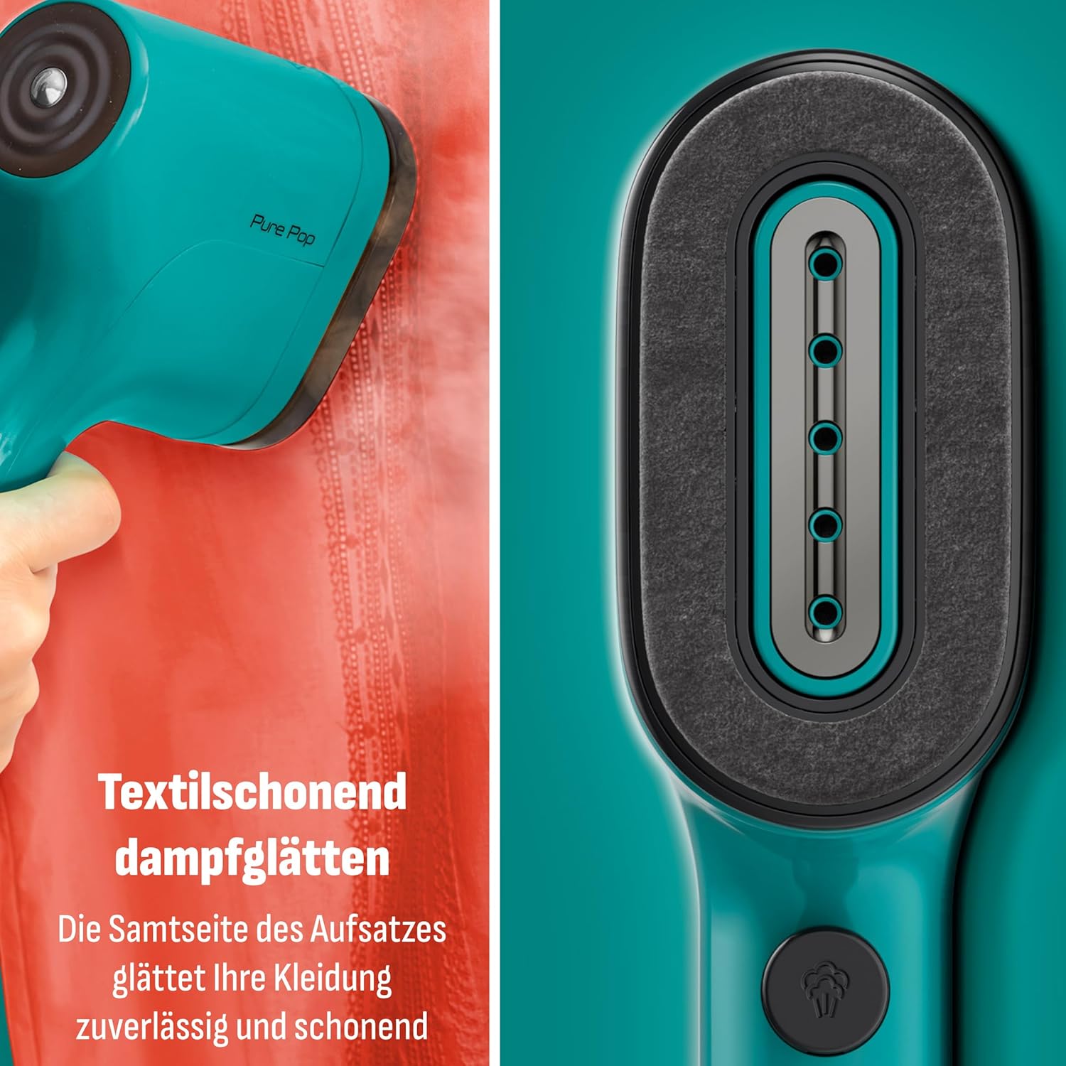 Thumbnail 3 de Tefal DT2024 Pure Pop Dampfbürste (1300 W) – kompakt mit 70-ml-Wassertank
