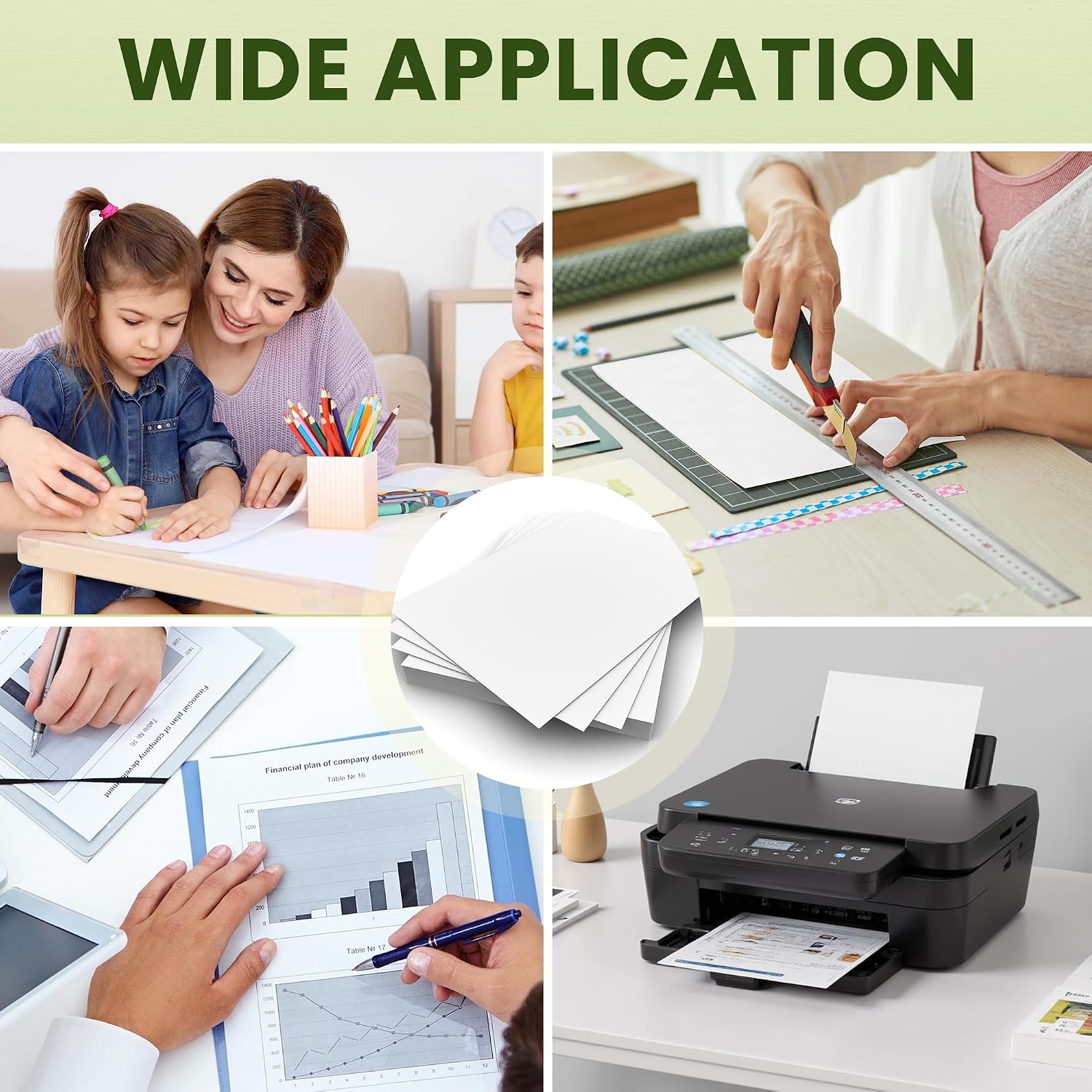 Thumbnail 4 de Card White Card A4 120 Sheets 230Gsm, White