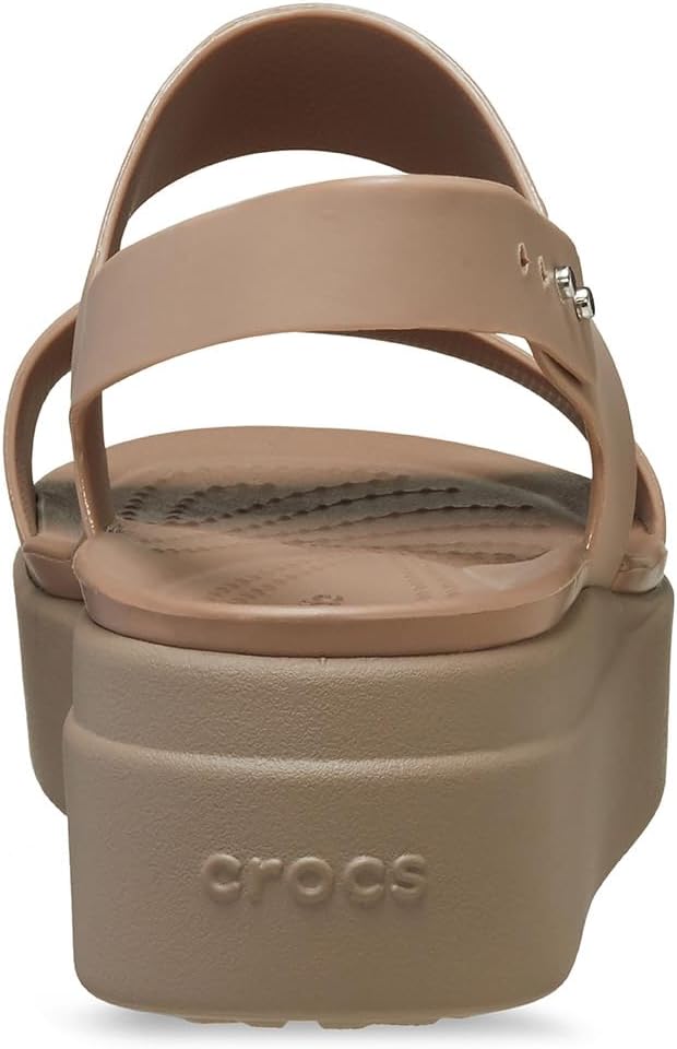 Detalle de Crocs Brooklyn Low Wedge: sandali da esterno donna con zeppa bassa e Plantari LiteRide