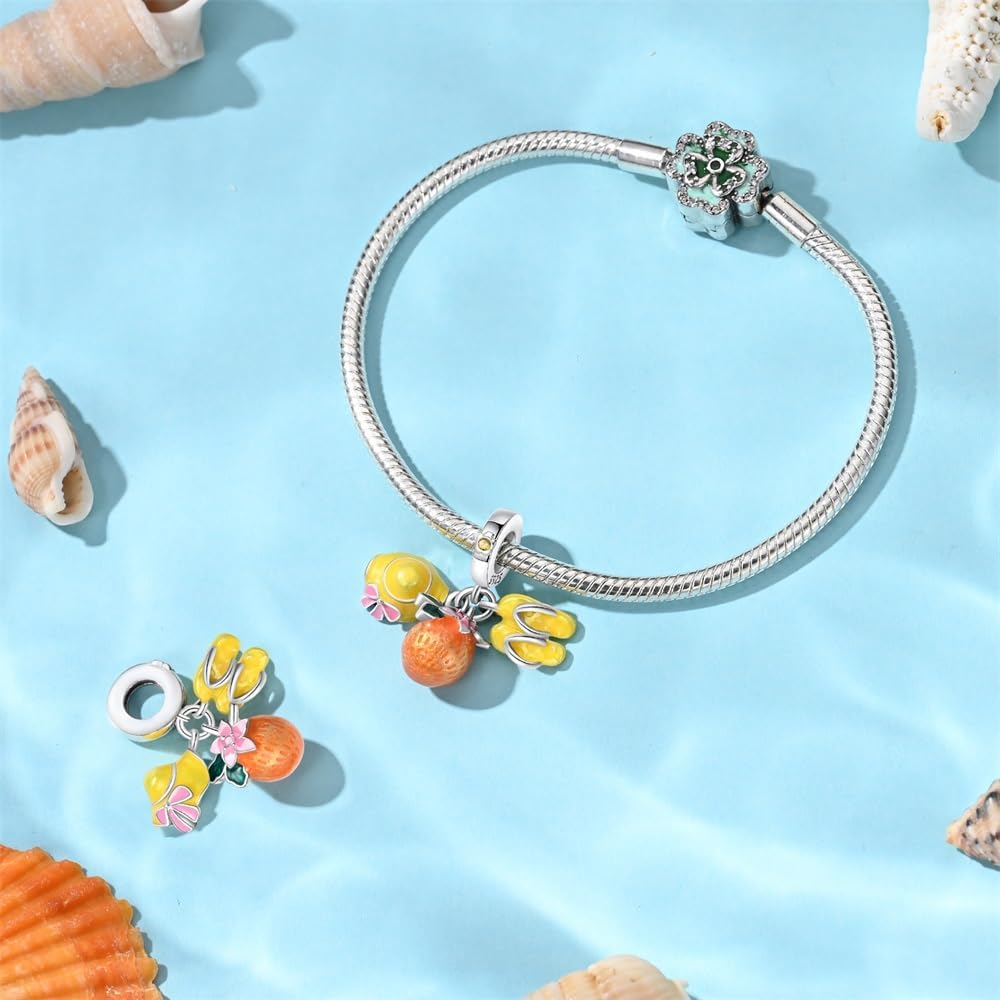Thumbnail 1 de Pandach Damen Charm-Anhänger aus 925 Sterling Silber für Armband & Halskette mit klaren Zirkonia (Pandach 925-Charm)