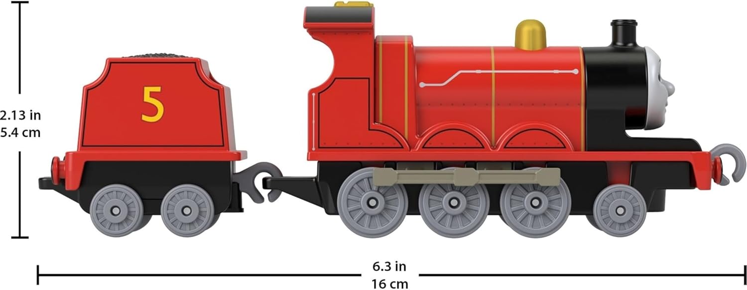 Thumbnail 2 de Coffret Fisher-Price Thomas et ses Amis JHF10 : 2 grandes locomotives en métal moulé + 3 locomotives motorisées