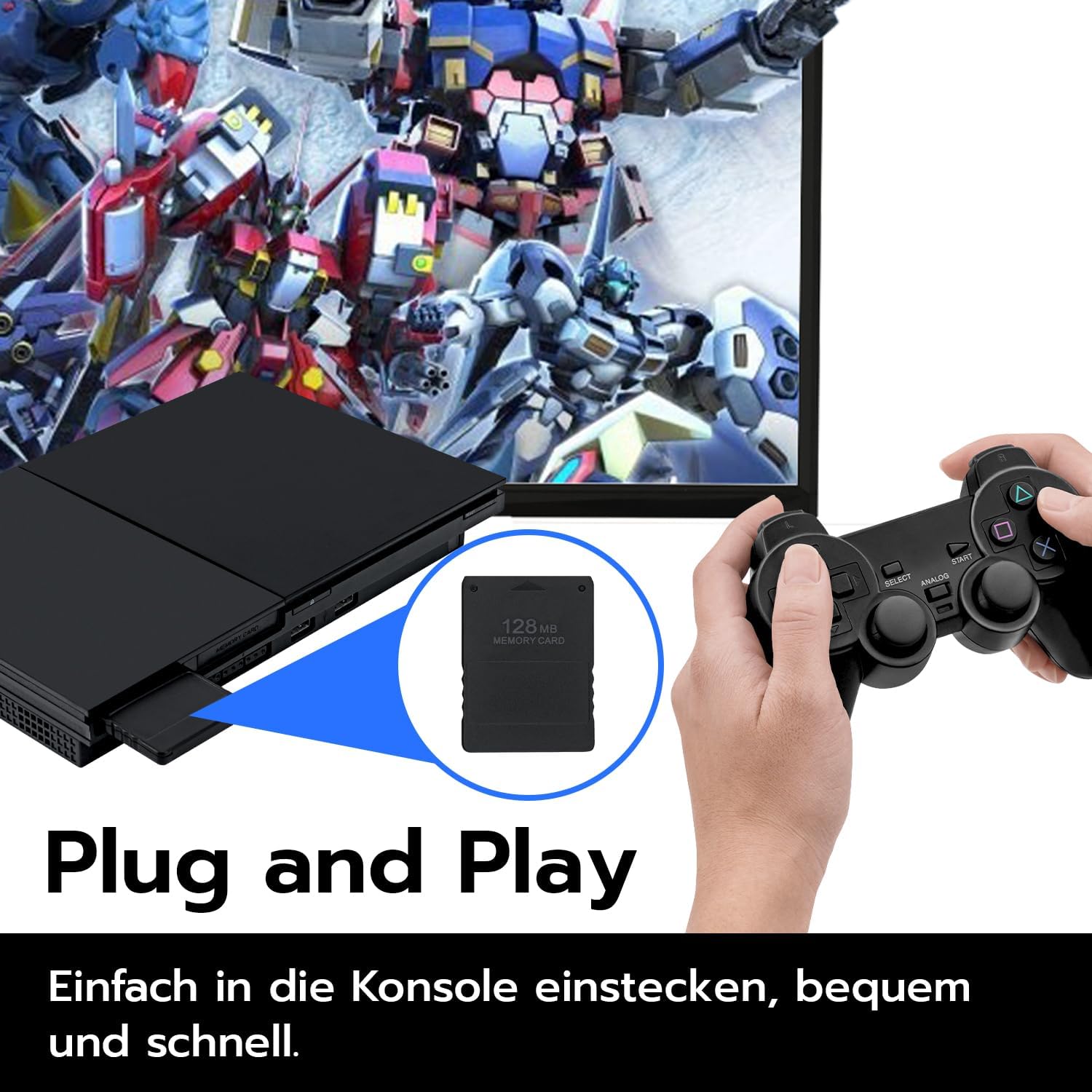 Thumbnail 5 de Wigearss Gaming Speicherkarte mit 128 MB (High Speed) für PS2