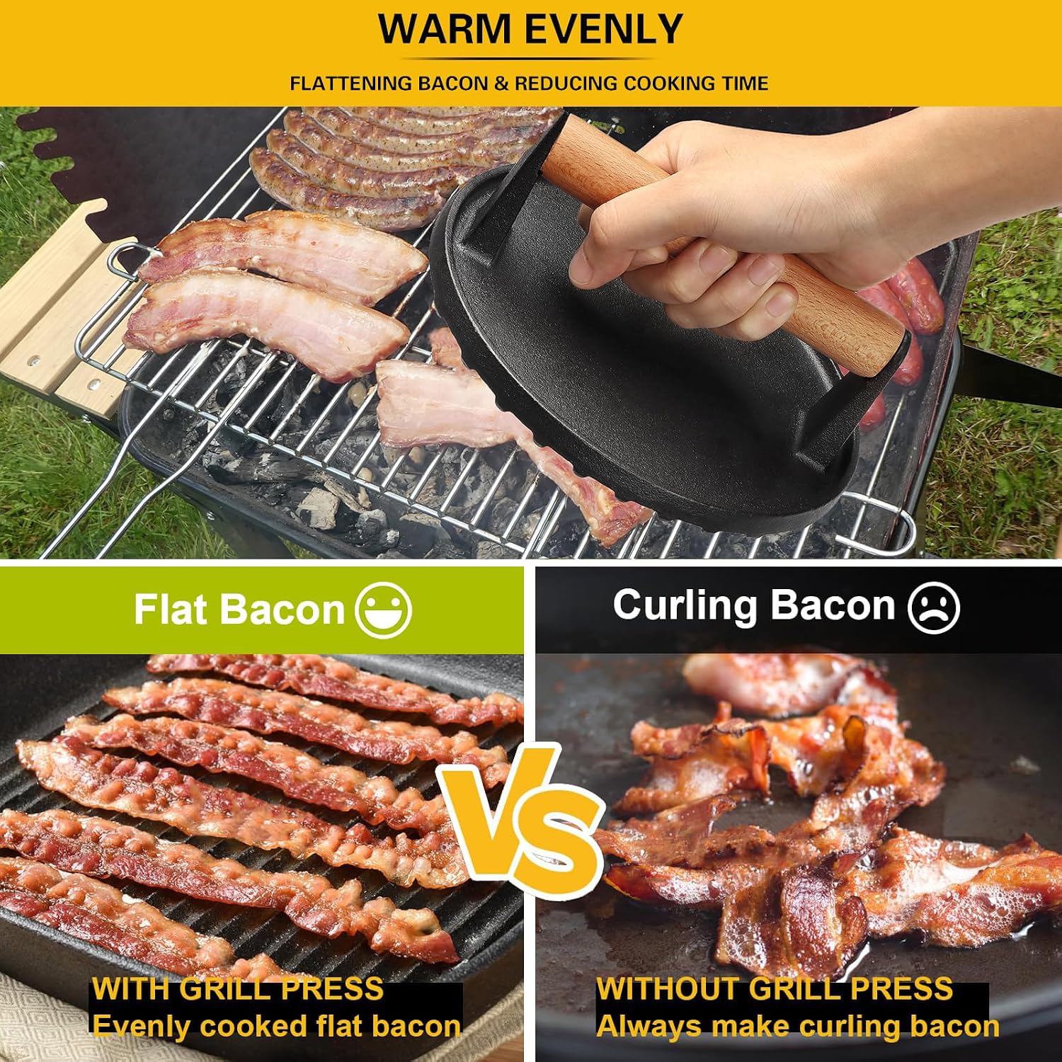 Thumbnail 5 de Smash Burger Press Kit Cast Iron
