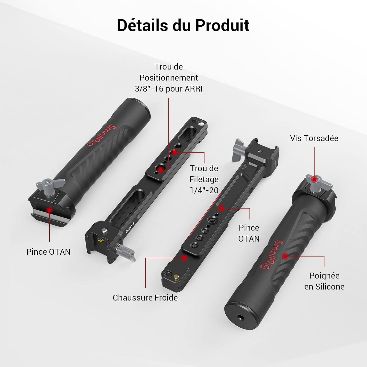 Thumbnail 4 de SMALLRIG Dual Handgrip 3027 pour gimbal