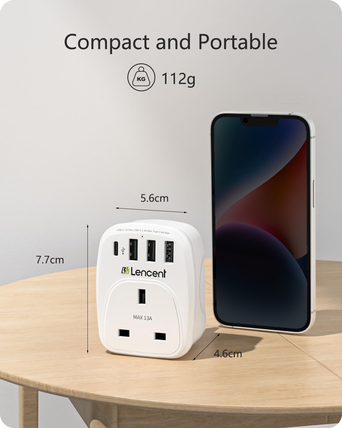 Thumbnail 4 de LENCENT USB Charger 3250W multiport adapter 🔌
