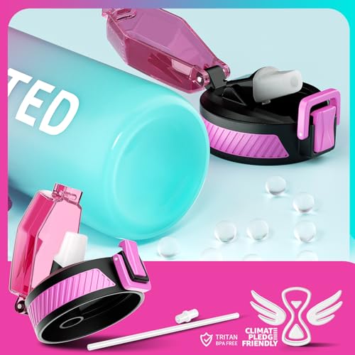 Thumbnail 7 de QLUR Botella Agua 1 Litro con Pajita 🥤