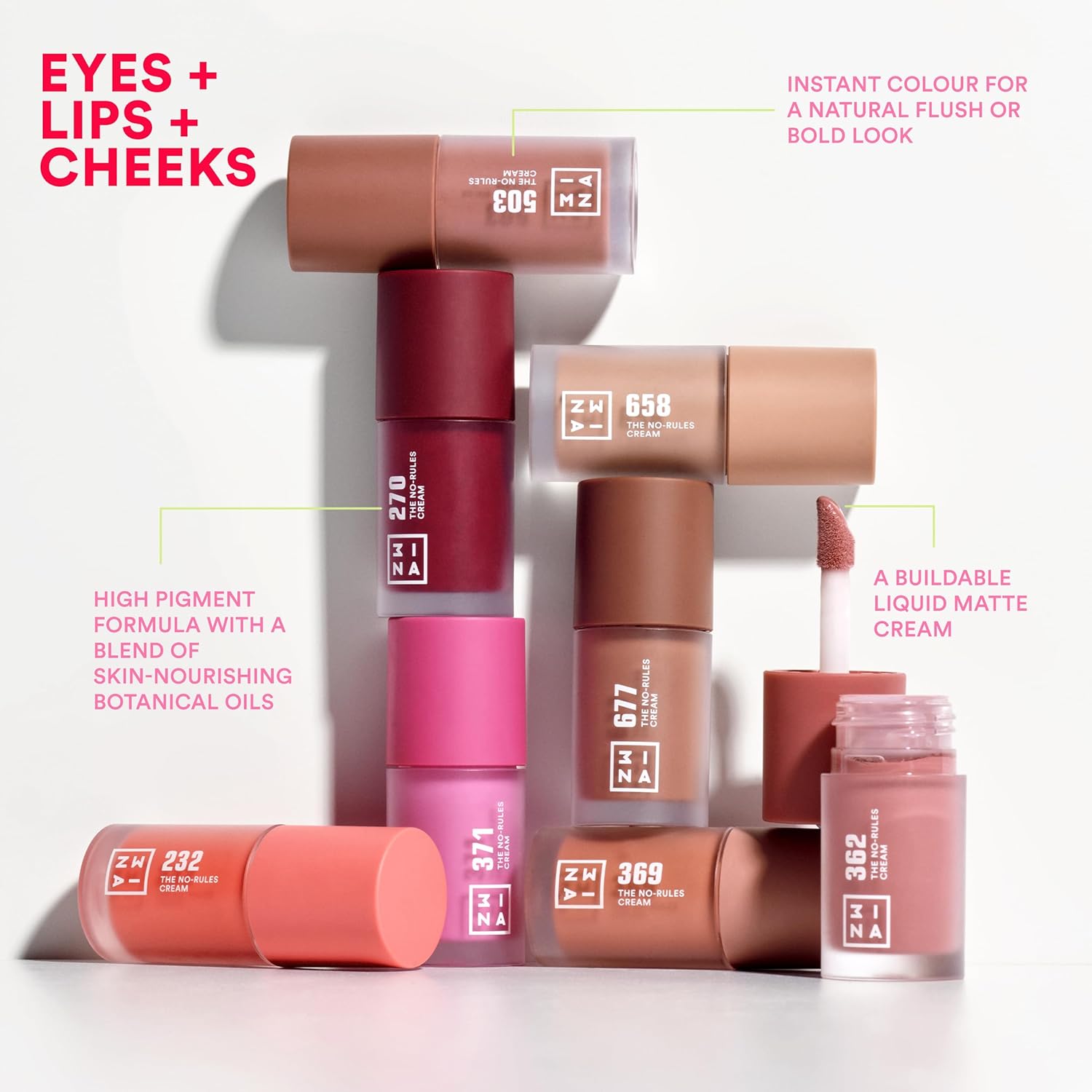 Thumbnail 2 de 3INA MAKEUP The No-Rules Cream 362 Blush liquido in crema rosa