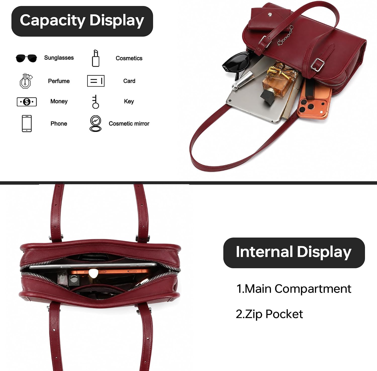 Detalle 1 de Goinsound Shoulder Bag in PU Leather