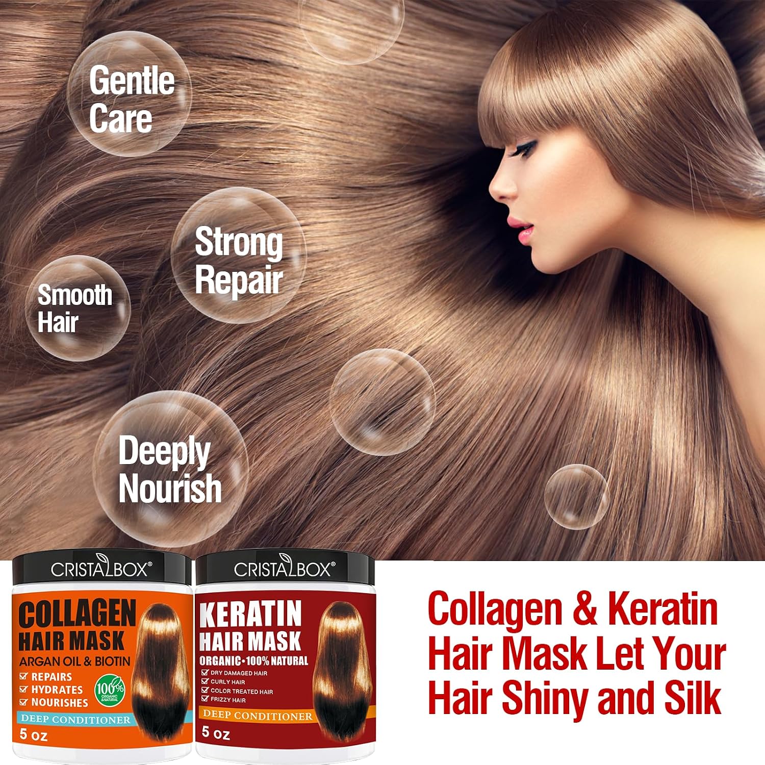 Detalle 1 de Keratin Hair Mask 2 Pack Treatment