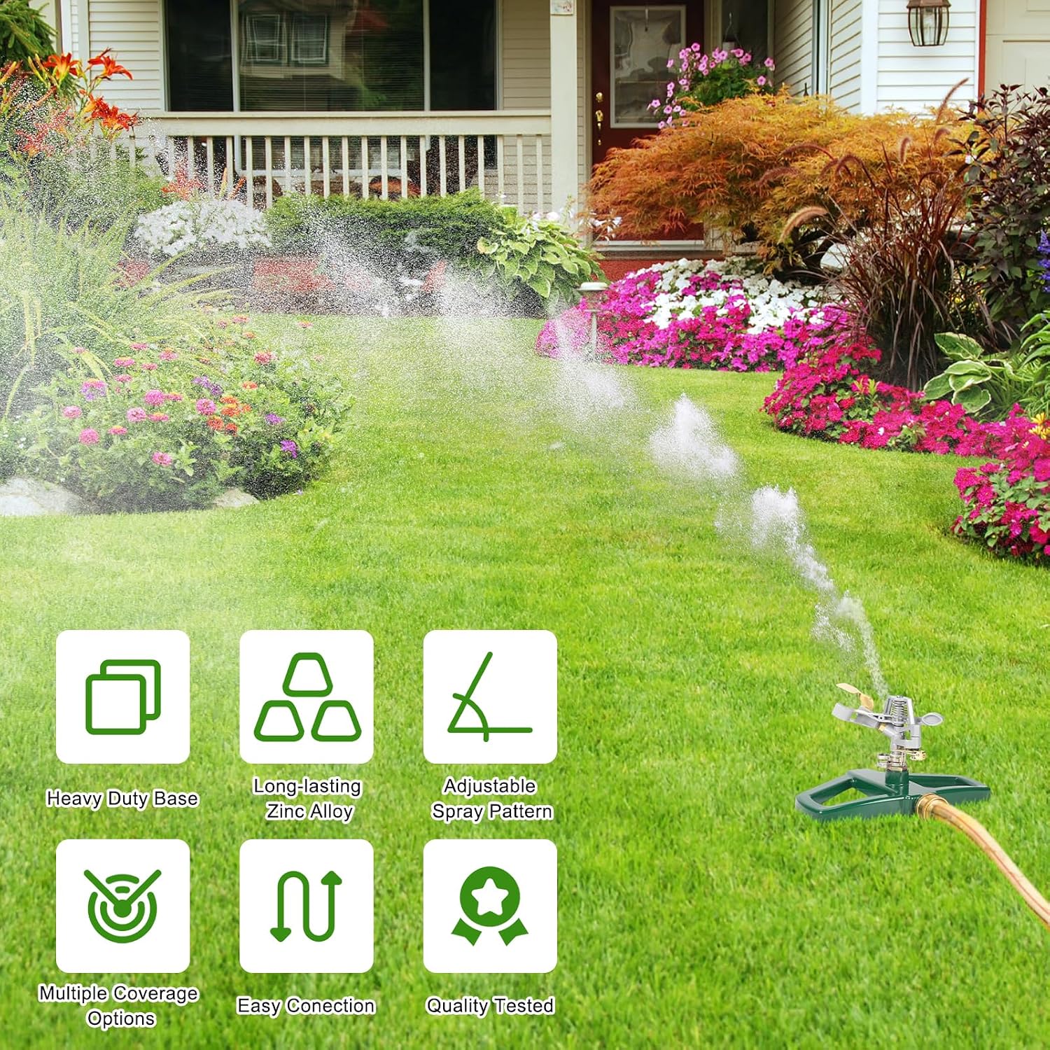 Detalle de WEMADE Metal Impact Sprinkler, Zinc Alloy