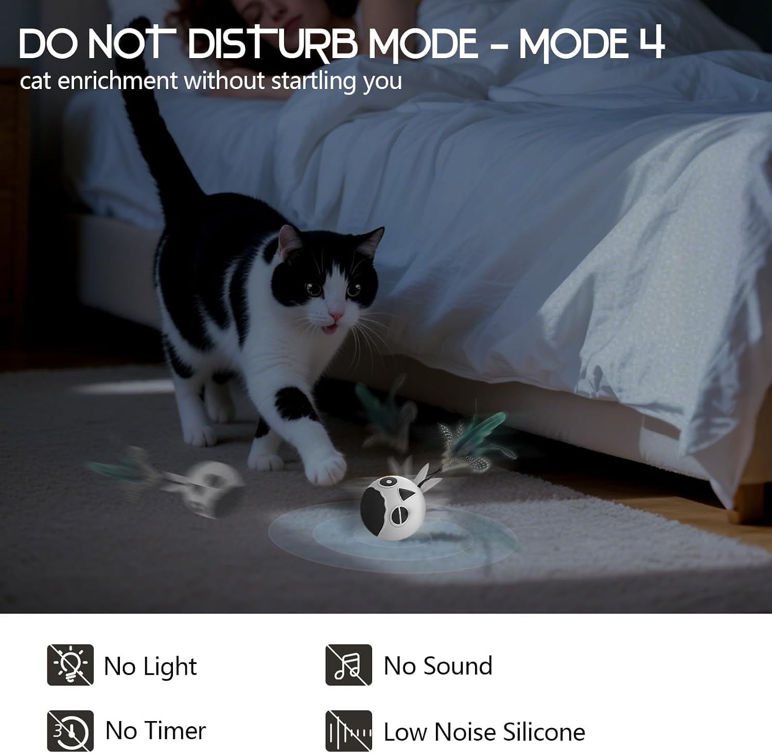Detalle de Zeepet Cat Ball Toy with 4 Modes