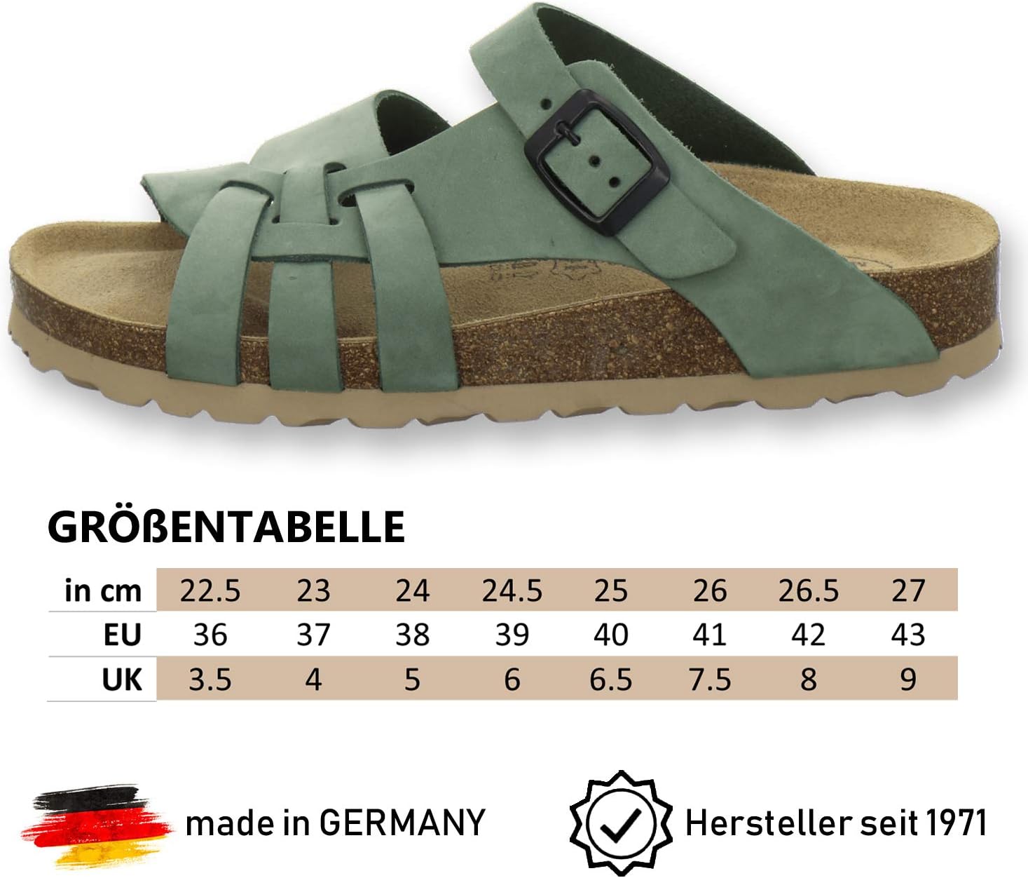 Thumbnail 2 de AFS-Schuhe Pantoletten Echtleder verstellbar 👡