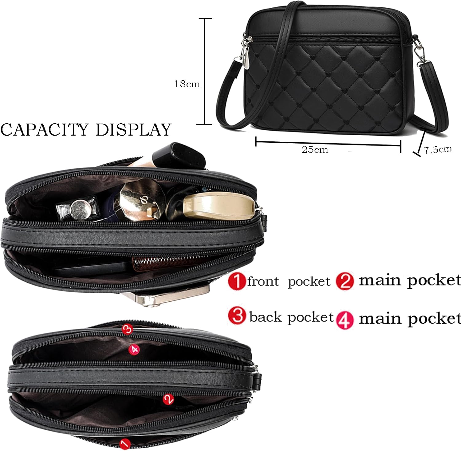 Thumbnail 4 de Vpoofree Cross Body Bag Women Small