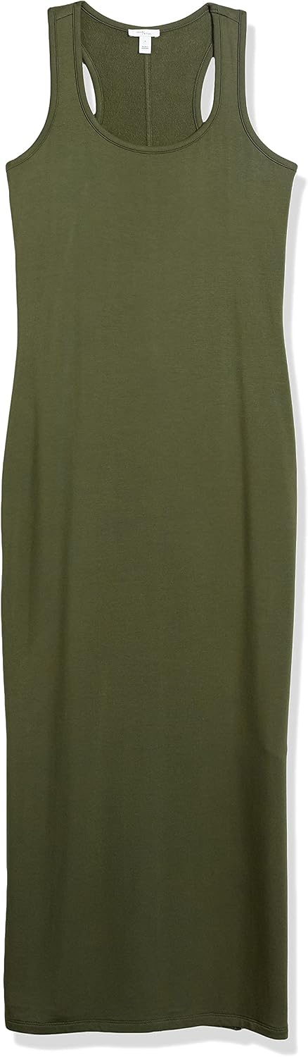Detalle de Amazon Essentials Supersoft Terry Racerback Maxi Dress