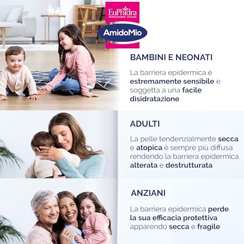 Detalle 2 de Euphidra AmidoMio Pasta di Hoffmann 300 g: protezione lenitiva per la pelle delicata del bambino
