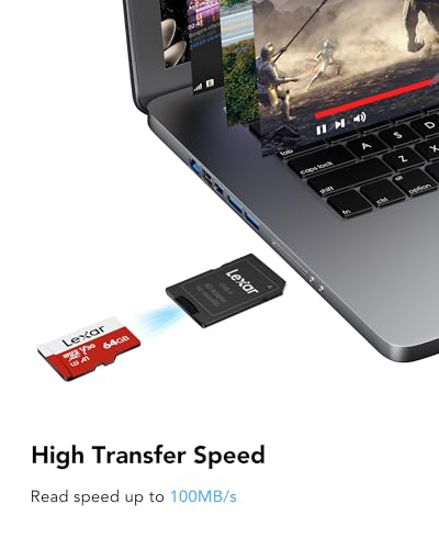 Detalle 2 de Lexar Micro SD 64 GB: scheda microSDXC A1, U3, C10, V30 con adattatore SD