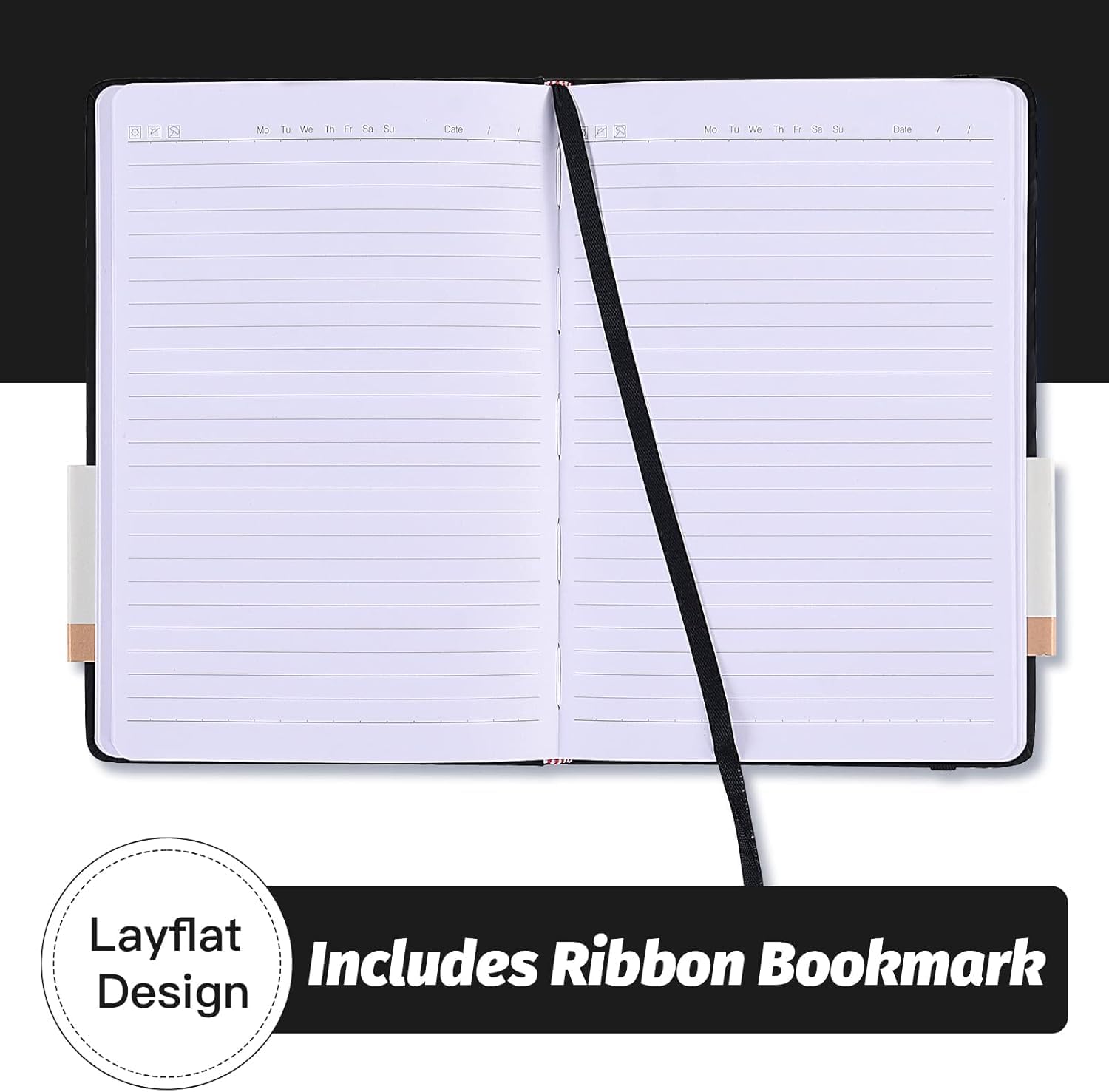 Thumbnail 3 de SUIN A5 Notebook Hardback: A Durable, Practical Lined Journal for Daily Notes