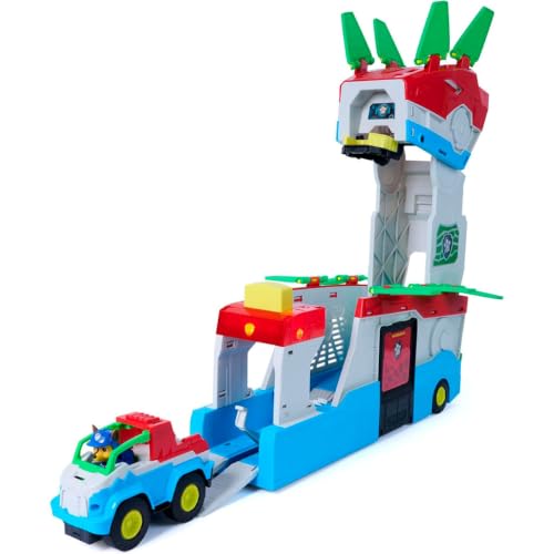 Detalle de Paw Patrol: The Dino Movie – Cuartel General 2 en 1 con Chase y vehículos