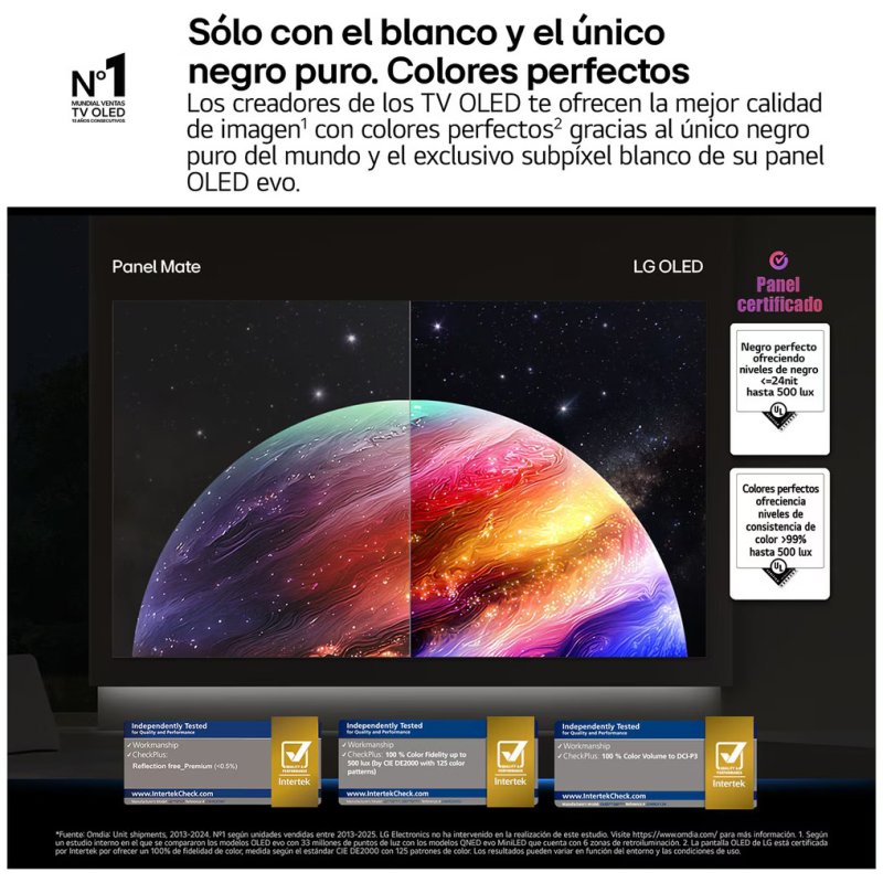 Detalle de LG OLED48B65LA: OLED 48'' 4K con 120 Hz, HDR y webOS para cine y gaming