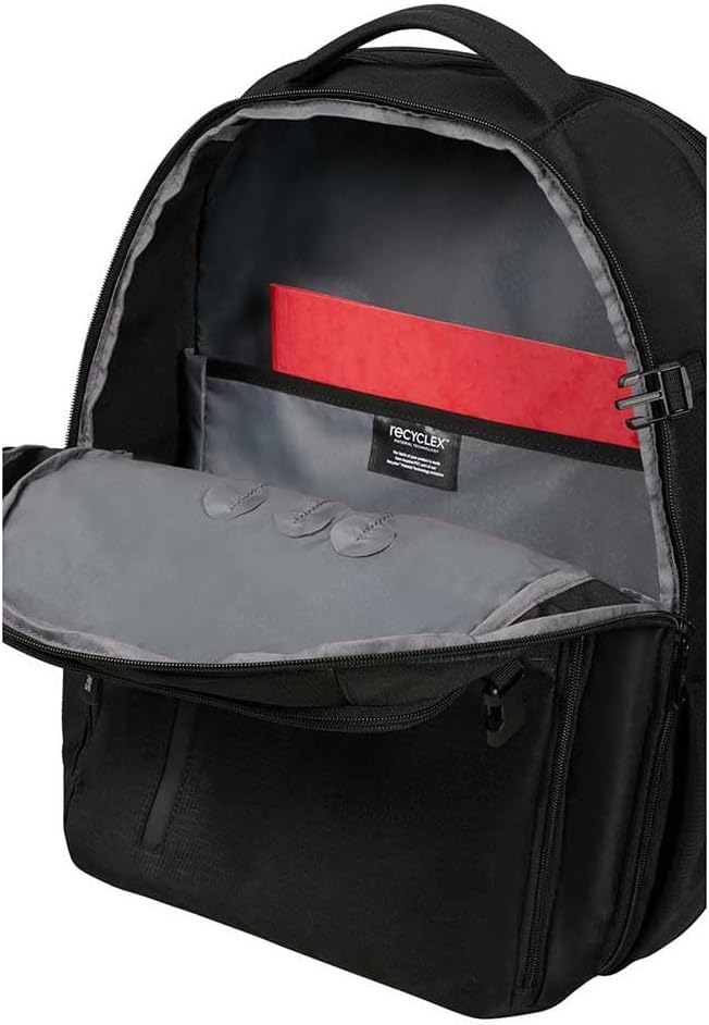 Detalle de Samsonite Roader: Zaino espandibile per laptop 17,3 pollici (46 cm) – Nero Deep Black