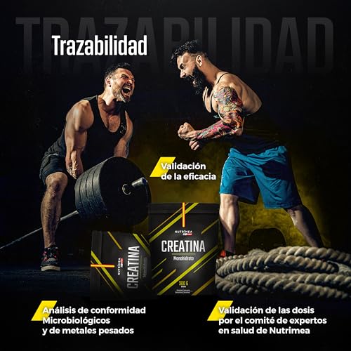 Detalle de Creatina Monohidrato 3400 mg | 100% Pura de Laboratoires Nutrimea — 300 g, 88 dosis