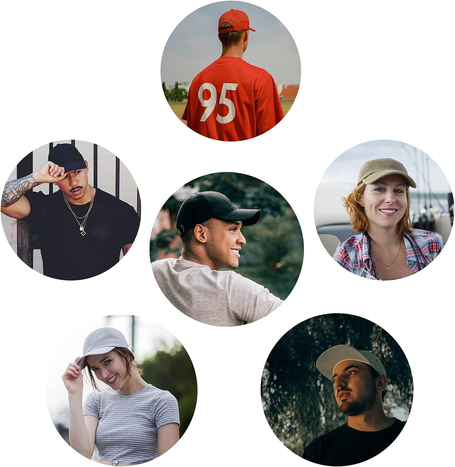 Detalle de KELOYI Baseball Cap – verstellbare Baumwollkappe für Damen und Herren, Outdoor & Freizeit