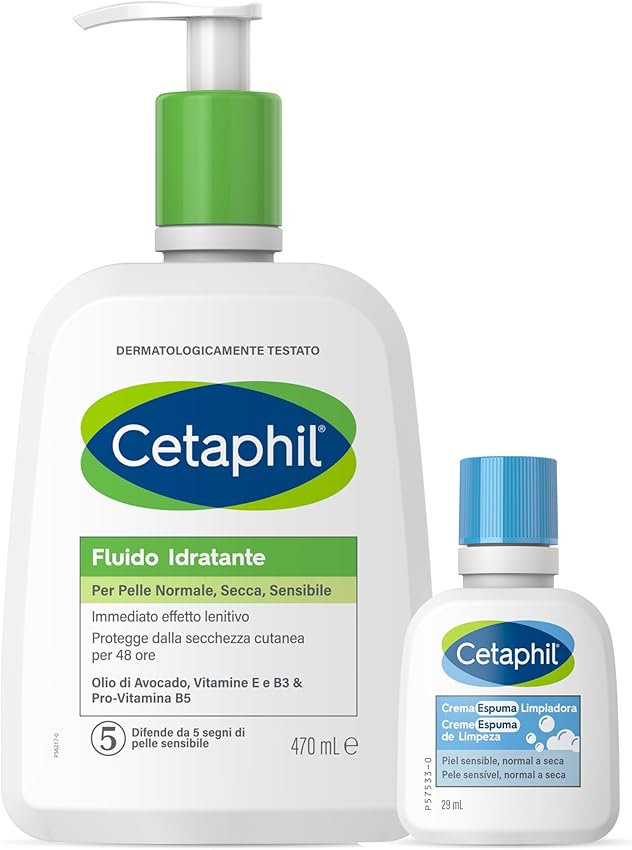 Detalle de Cetaphil Piel Mixta y Sensible: Fluido 470ml + Espuma 29ml