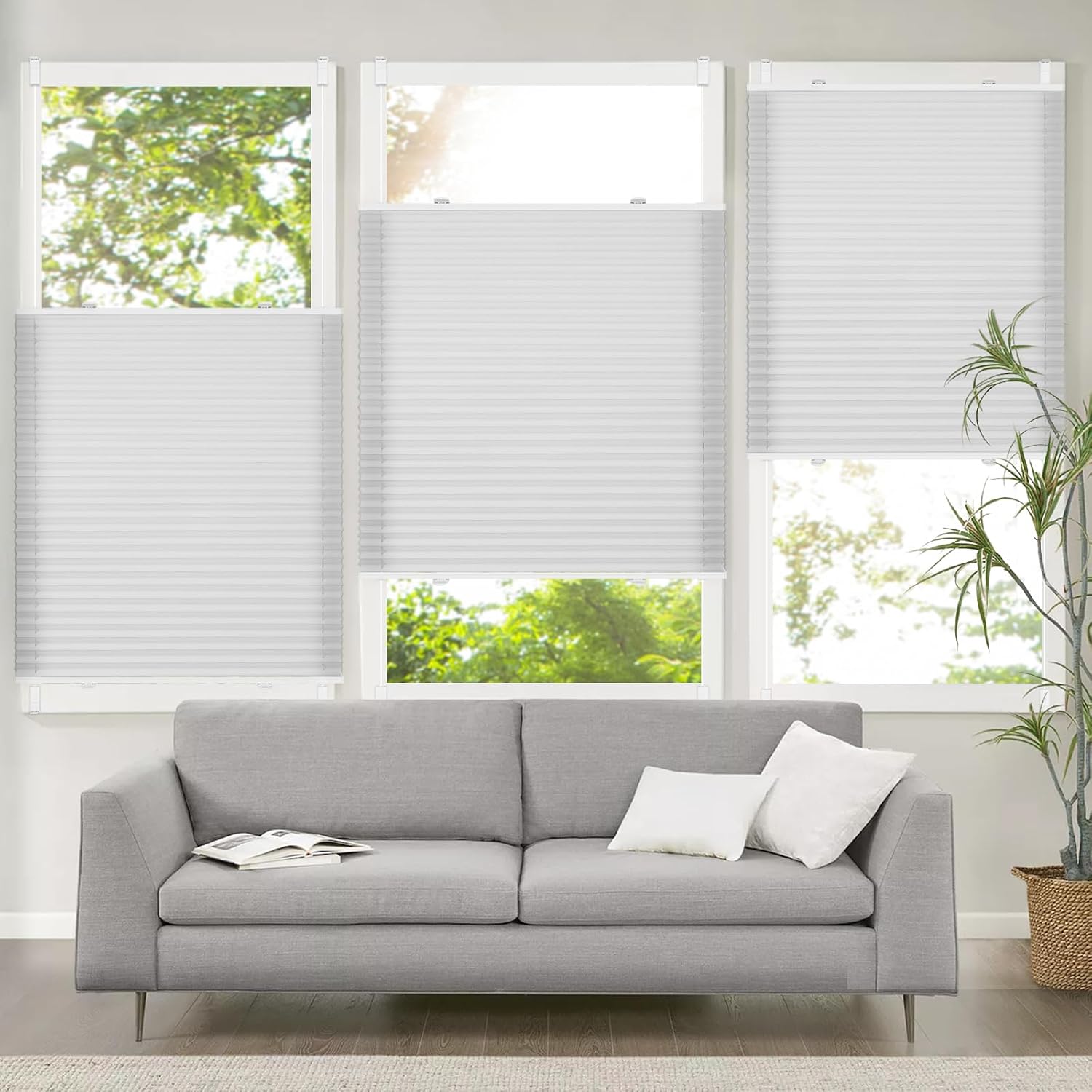 Detalle 2 de Homland Plissee Klemmfix B30 x H130