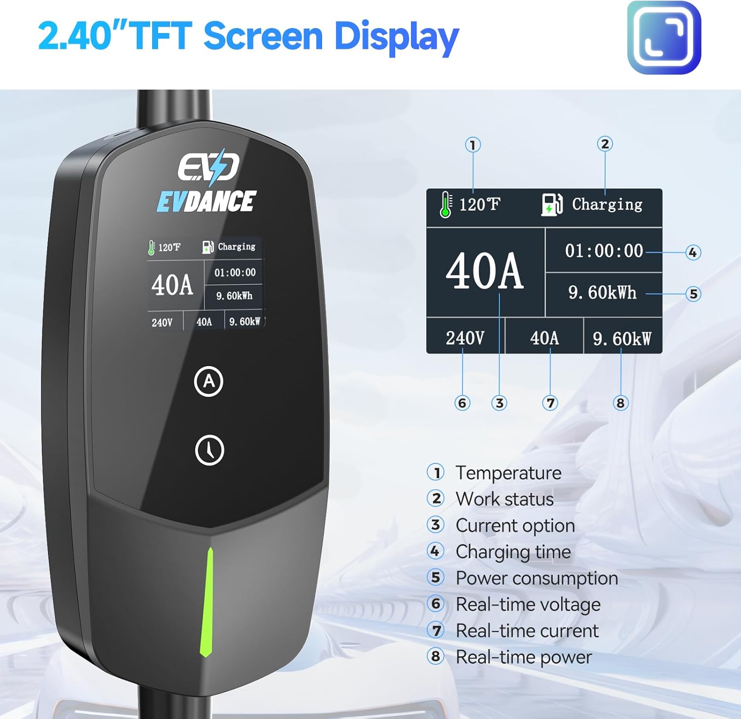 Thumbnail 4 de EVDANCE Level 2 40A EV Charger 9.6kW