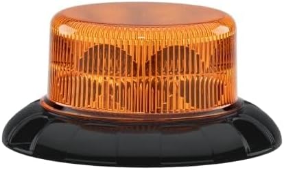 Detalle de HELLA 2XD 066 146-011 LED Blitzleuchte – Gelb, 12/24V, flexibler Rohrstutzen