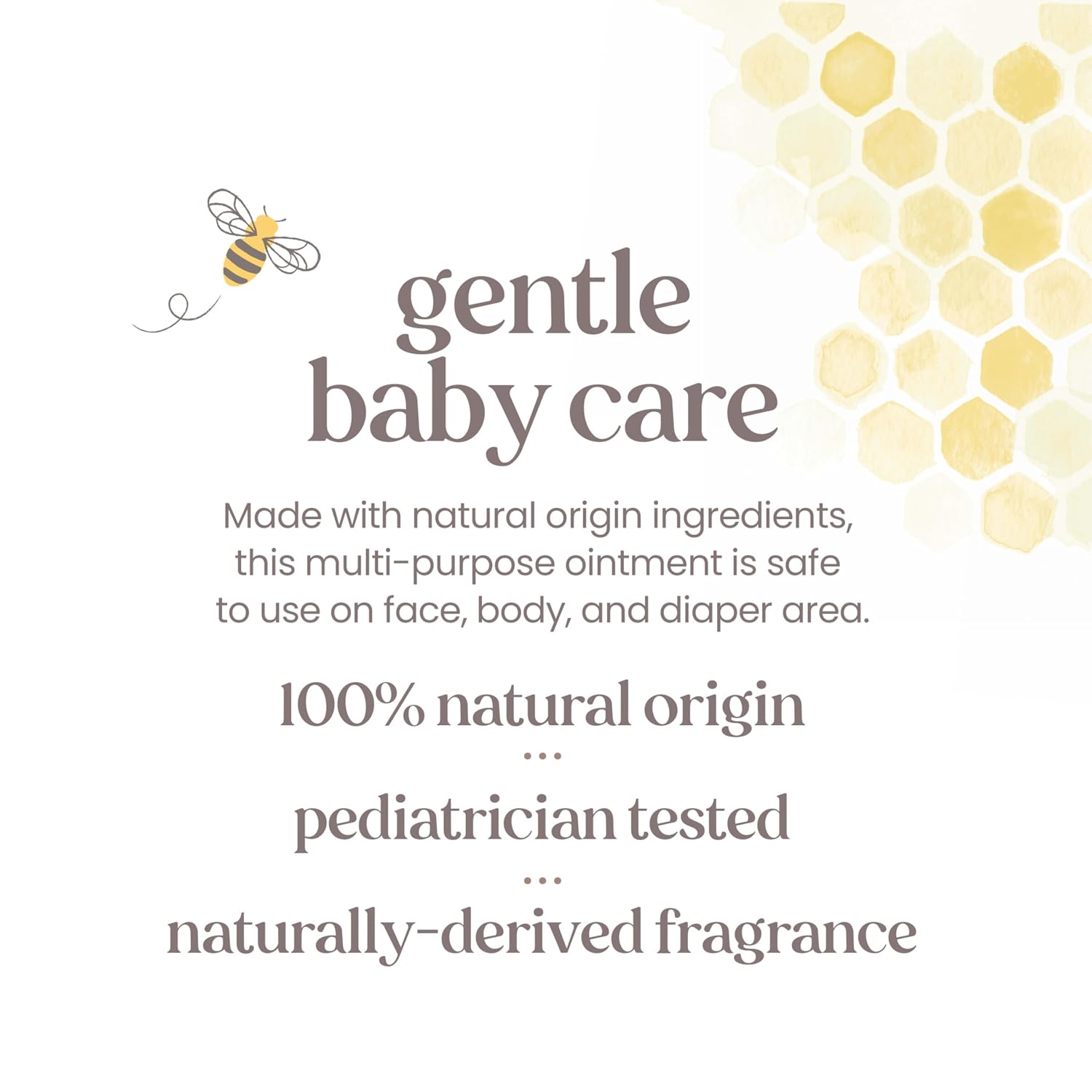 Detalle de Burt's Bees Baby Multipurpose Healing Ointment, 7.5 oz, Fragrance-Free