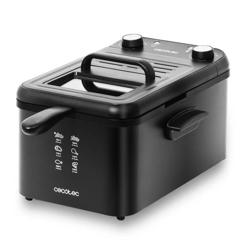 Detalle de Cecotec CleanFry Infinity 3000: Freidora 3L 2400W Negra, análisis práctico y criterios de compra
