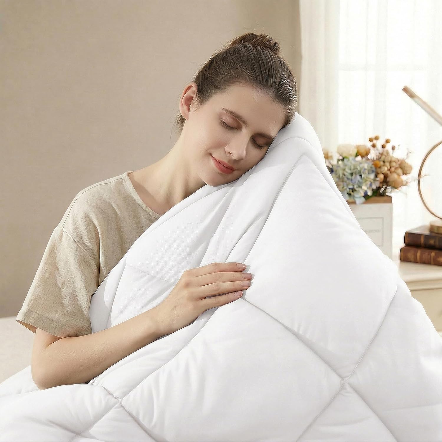 Thumbnail 4 de WAVVE Couette 2 en 1 240x260 – Ensemble été et 4 saisons en microfibre blanc