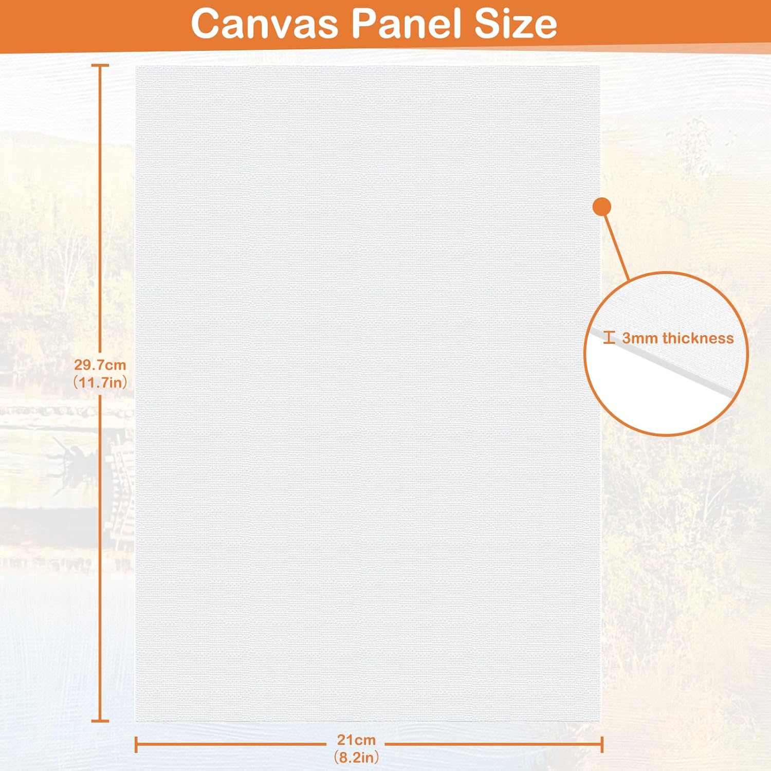 Thumbnail 1 de Koncci Canvas for Painting A4 10 Pack
