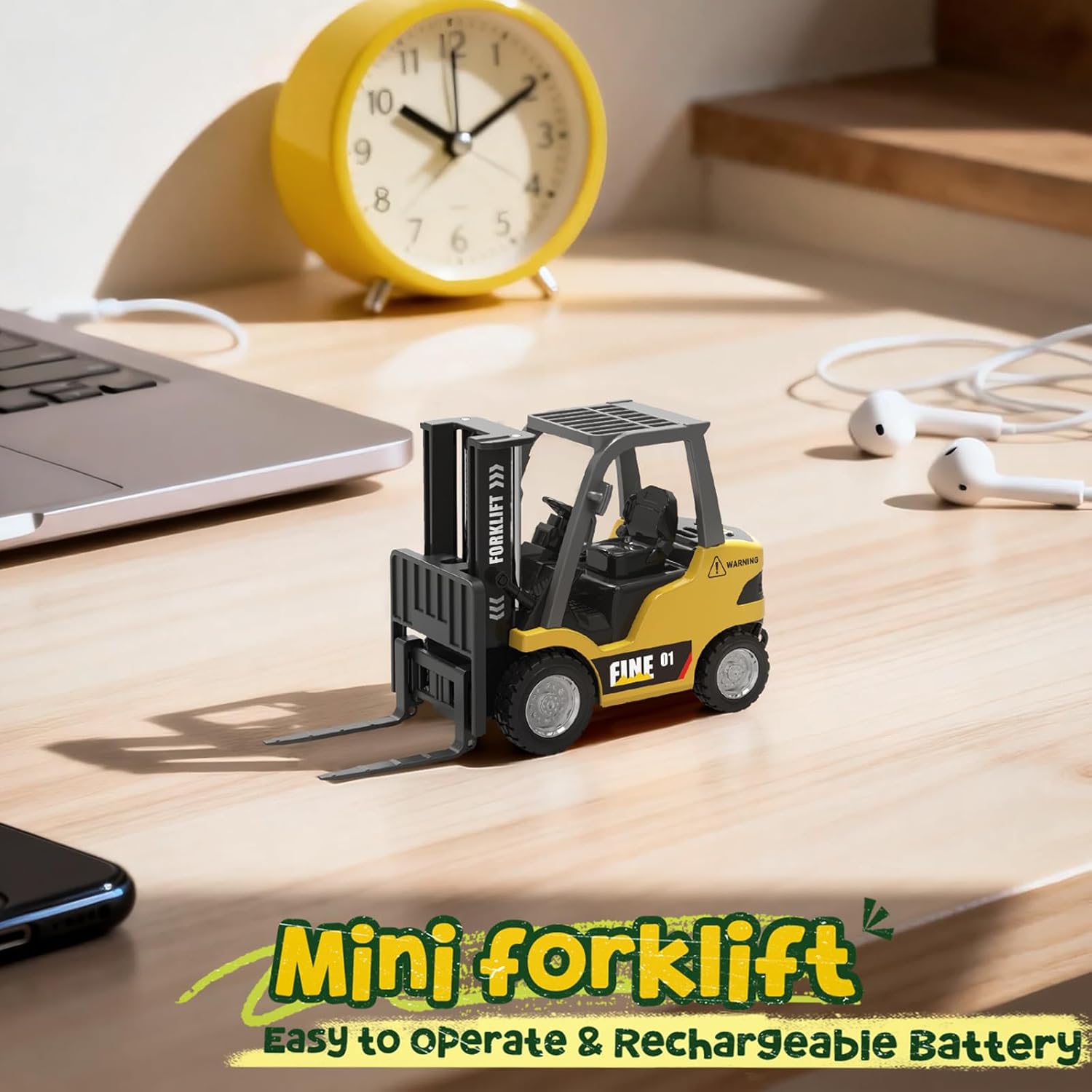 Detalle de YESHIN Mini RC Gabelstapler Spielzeug