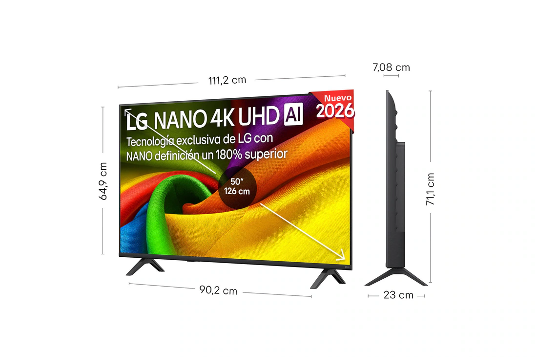 Thumbnail 1 de LG NANO 4K UHD AI NU90 50" (50NU900B6LA) – Ficha para decidir si merece la pena