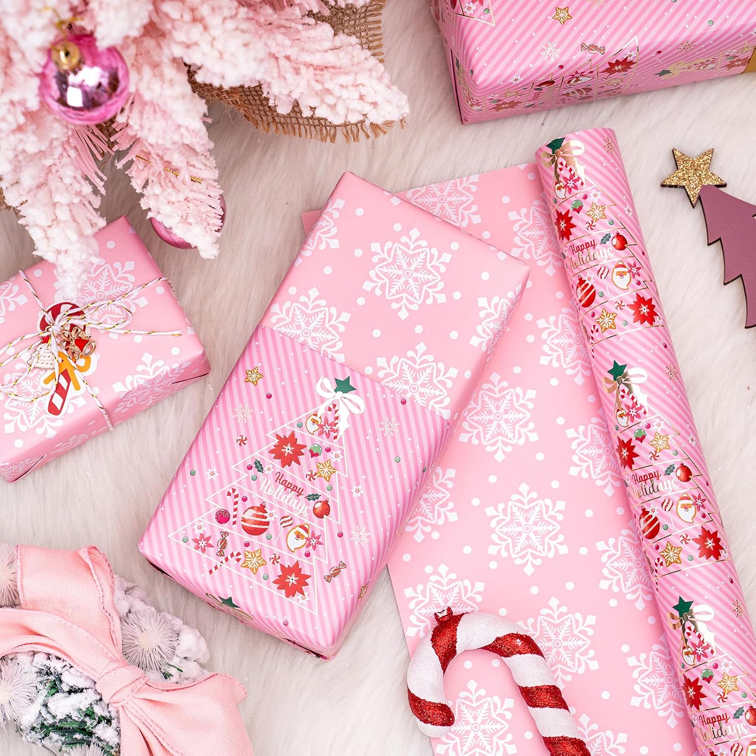 Thumbnail 5 de WRAPAHOLIC Christmas Wrapping Paper, 17-Inch Roll