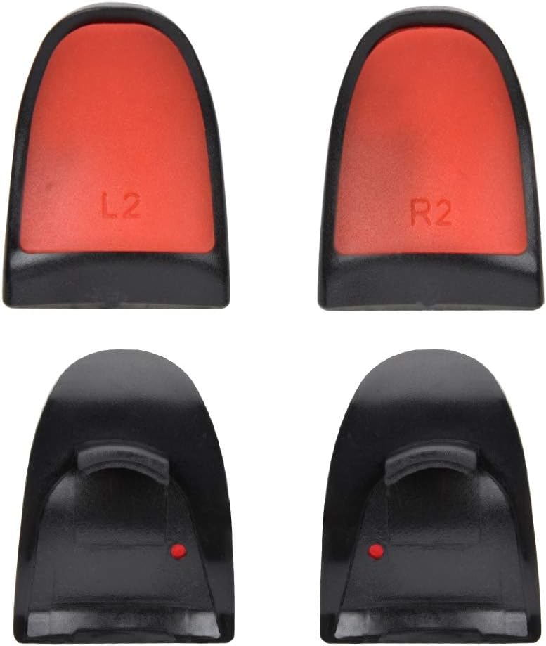 Detalle 2 de Extended Buttons Trigger for PS4 Controller (Red) – Soft Touch ABS Extenders