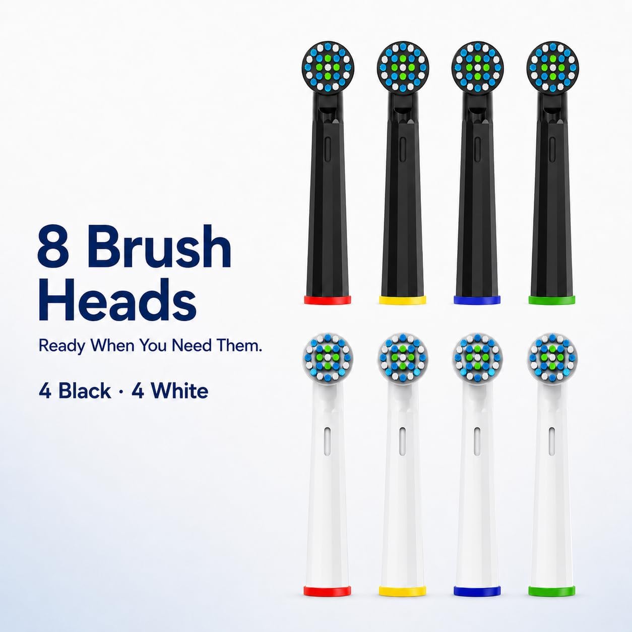 Thumbnail 6 de Cellena 8-Pack Replacement Toothbrush Heads for Oral-B Pro 1000, Genius X, Smart 1500 (Not for iO) – Medium-Soft Bristles