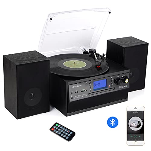 Thumbnail 8 de DIGITNOW Tocadiscos con Bluetooth, CD, casete, radio AM/FM y USB