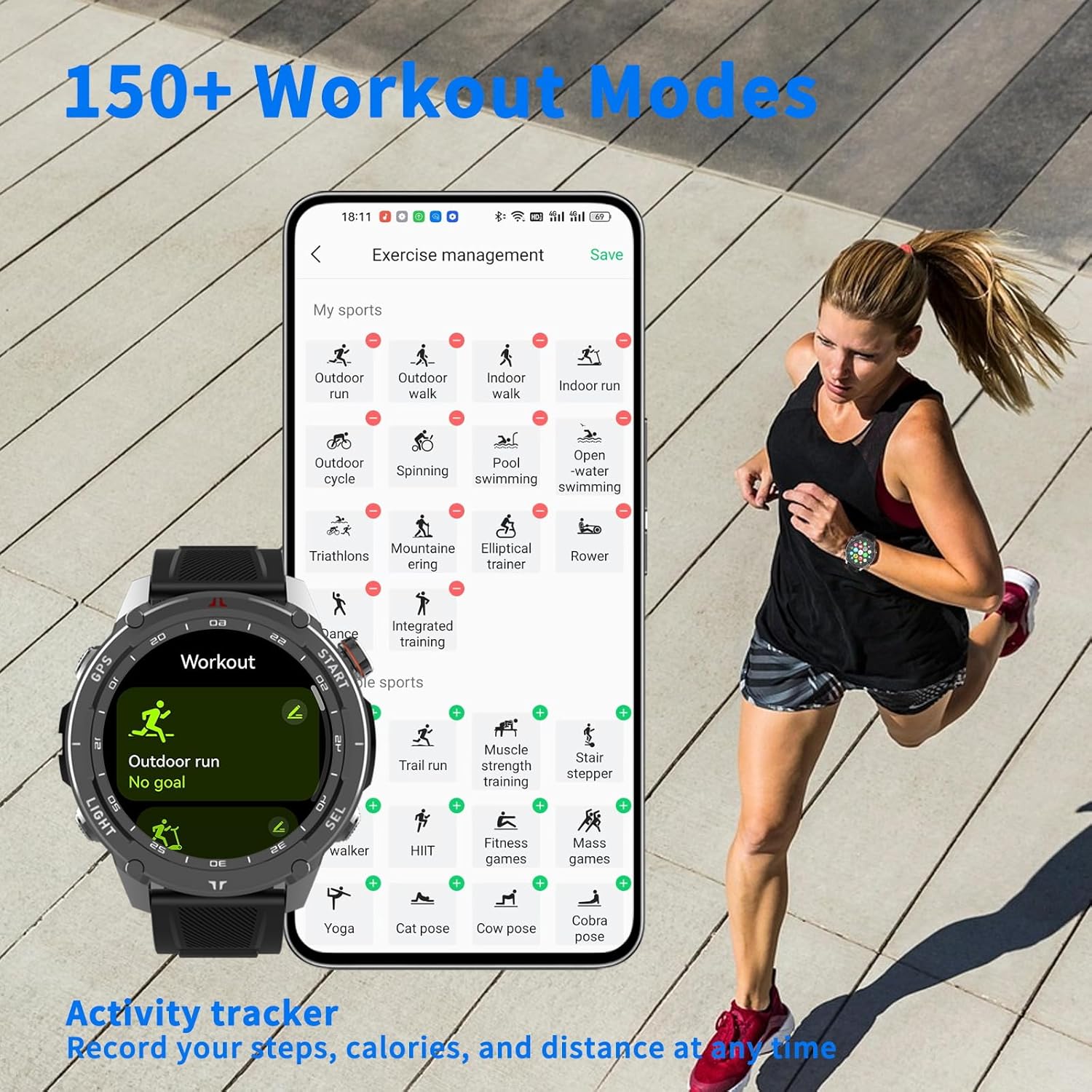 Thumbnail 6 de Health Fitness GPS Smartwatch with NFC