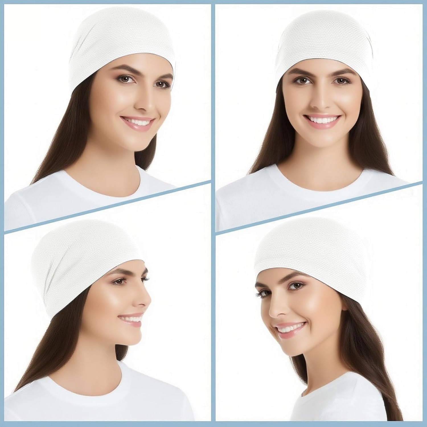 Thumbnail 3 de WTACTFUL 3-Pack Cooling Skull Caps (Breathable 3D Mesh) for Running, Cycling, Gym & All-Season Wear