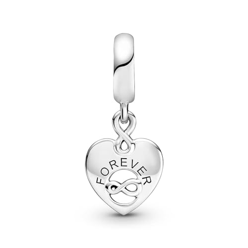 Detalle de PANDORA Charm pendant Cœur Amis Pour Toujours – Infinity et gravures Friends Forever sur argent 925/1000