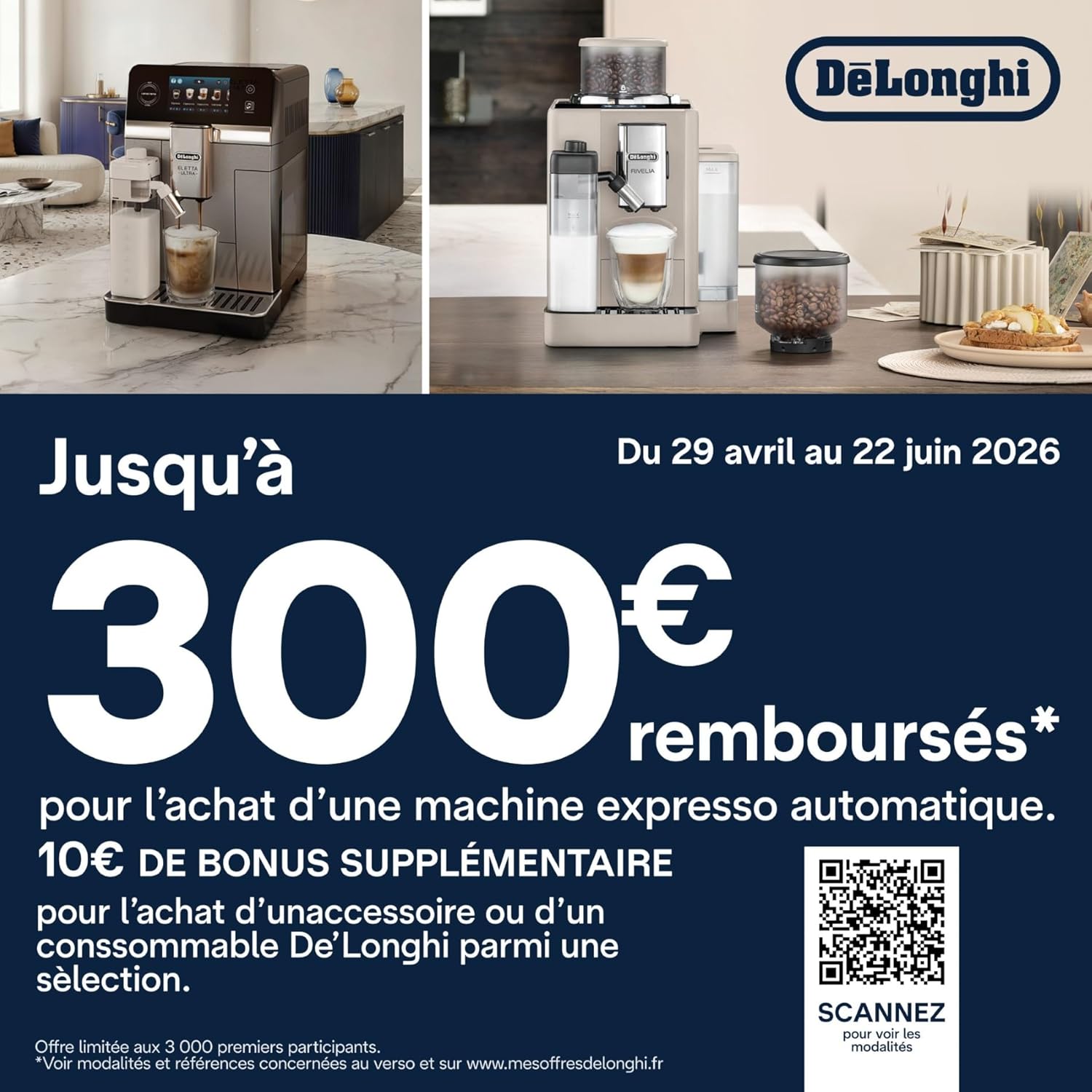 Thumbnail 1 de De’Longhi Magnifica Evo Next – Perfetto: machine à café automatique avec LatteCrema et 13 boissons en un toucher