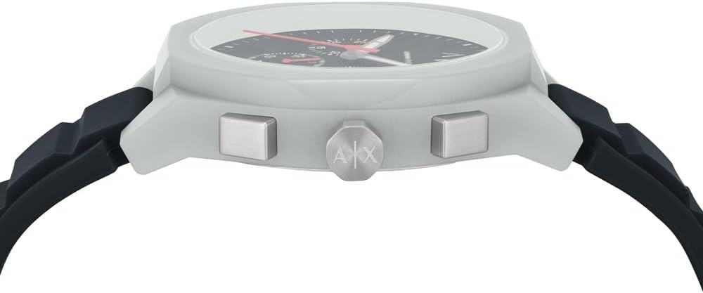 Thumbnail 4 de Armani Exchange Herrenuhr: Quarz-Chronograph 44 mm mit Silikonarmband